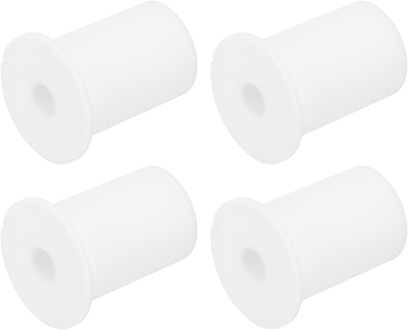 4-teiliges Silikon-wandkabeldurchführungsset Für 1"-kabel, Kabelmanagement-set Für Die Wand, Zubehör Für Ethernet-wandkabeldurchführungen Mit 8-mm-loch, Weiß