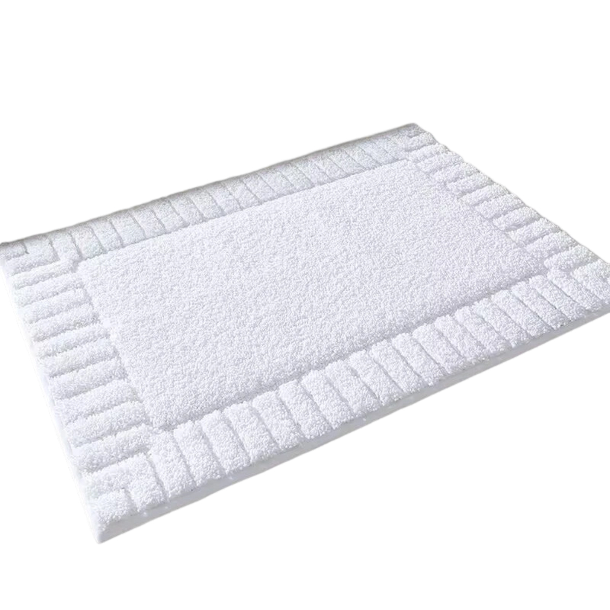 Große Mikrofaser-badematte – 60×90 Cm, Rutschfest, Extrem Saugfähig, Maschinenwaschbar, Für Dusche/badewanne (weiß)