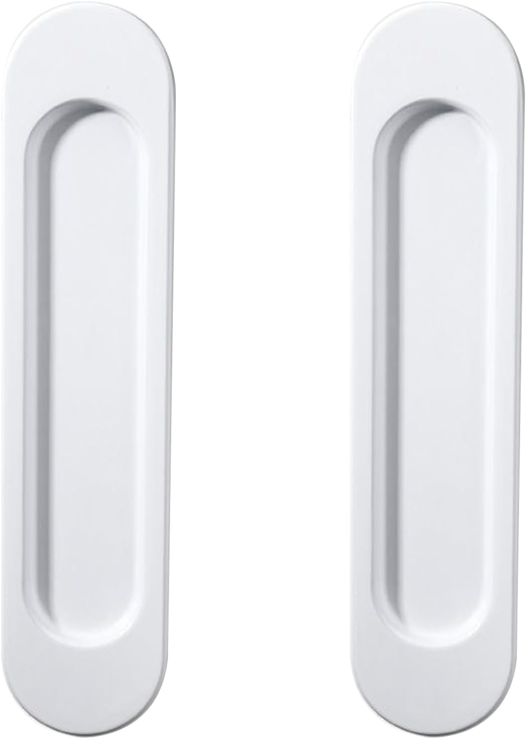 2 Selbstklebende Rechtwinklige Schiebetürgriffe, Mattgoldene Aluminiumlegierung, Kein Bohren Erforderlich, Für Scheunentüren, Fenster Und Schränke, 148 Mm (weiß)