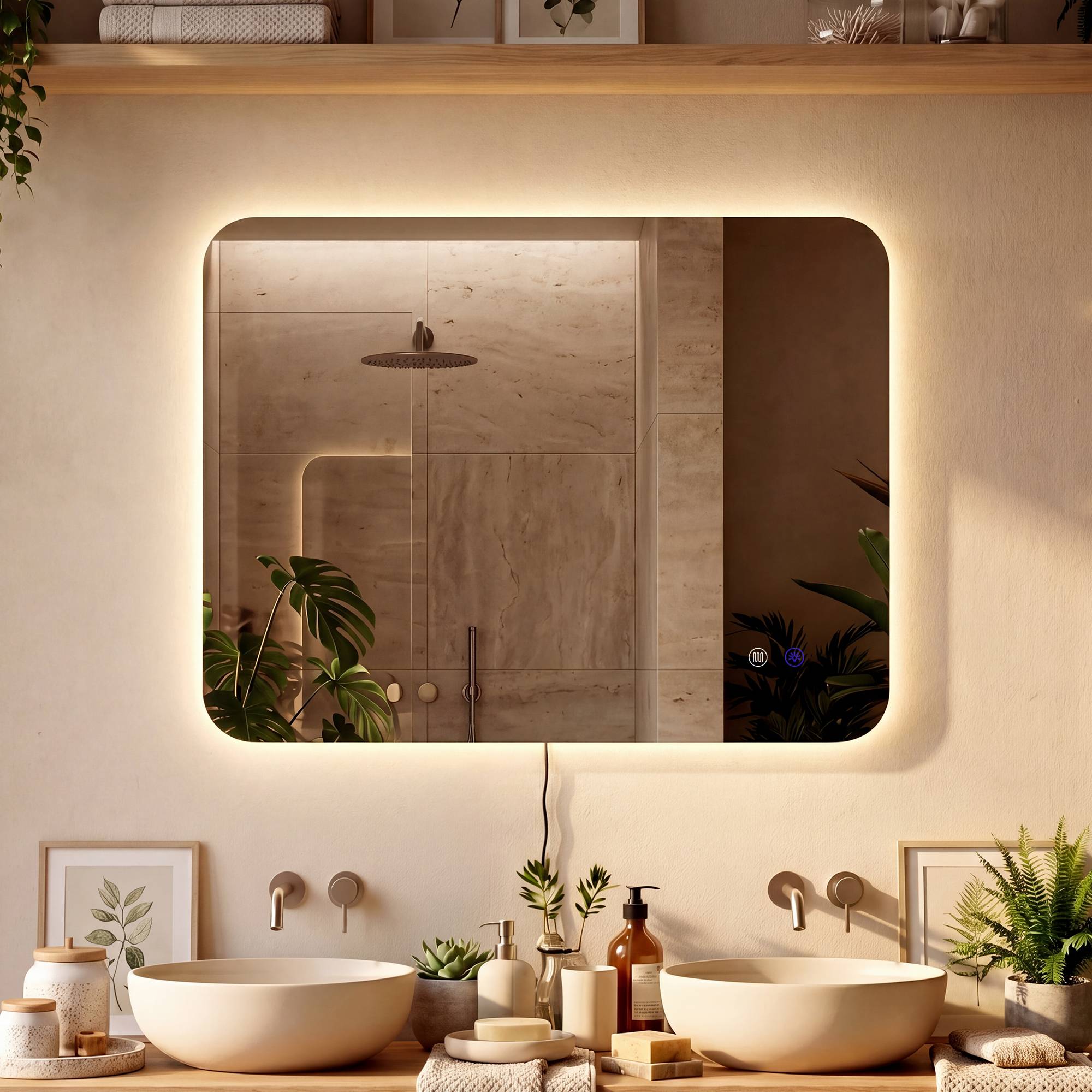 Badspiegel Ariva 80x60 Cm