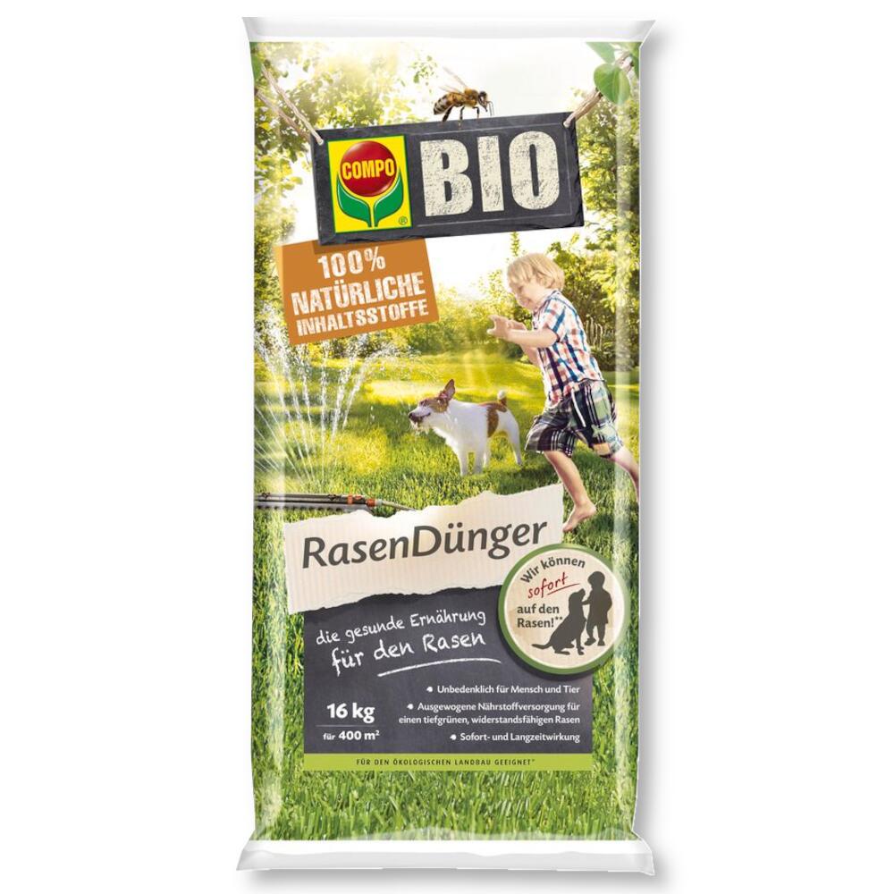 Compo Bio Rasendünger 16 Kg Naturrasendünger Biorasendünger Organisch