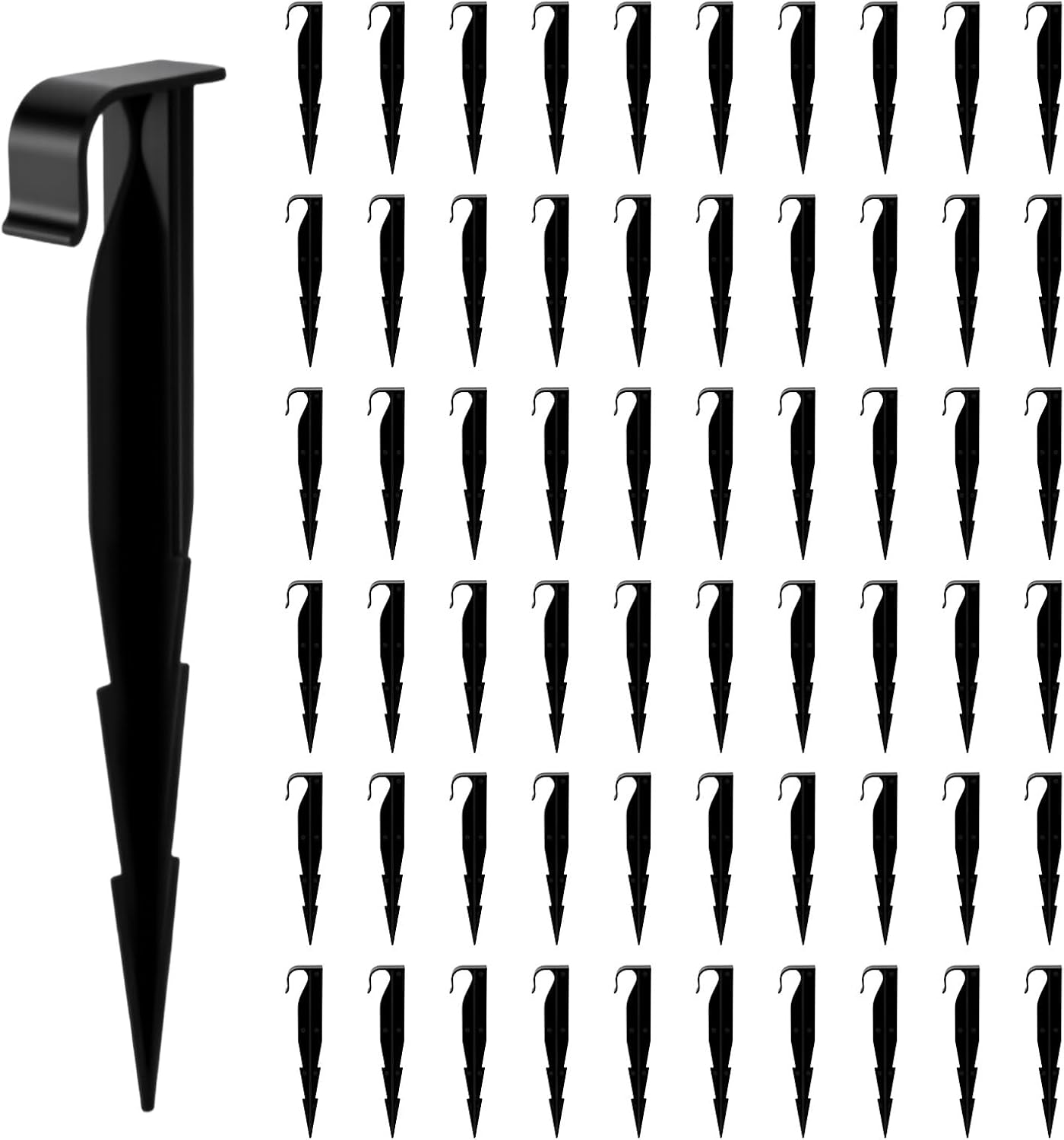 Packung Mit 50 Polypropylen-erdankern (pp), Geeignet Für Gärten, Rasenflächen Und Terrassen