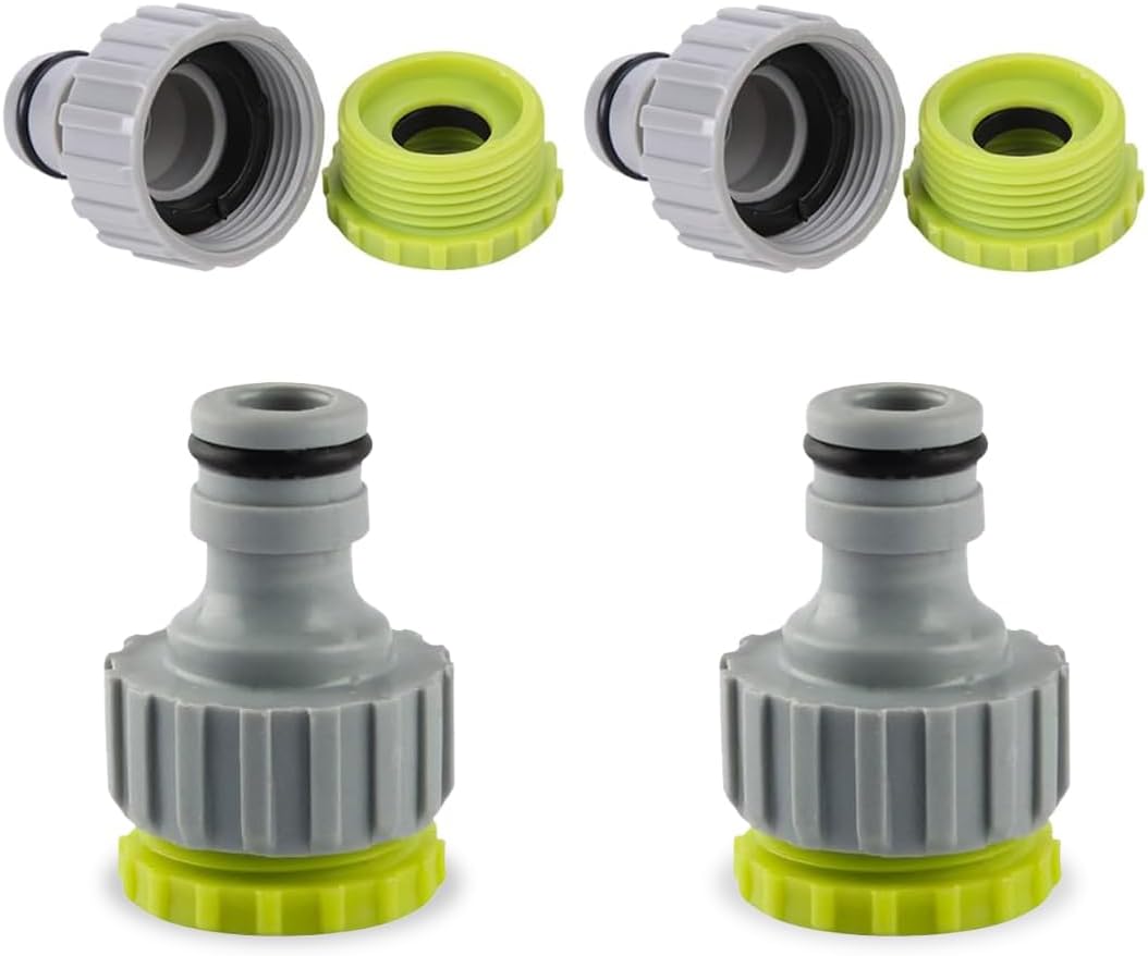 Set Mit 4 Gartenarmaturen, Universelle 4/6-punkt-schnellkupplungen Für Die Bewässerung