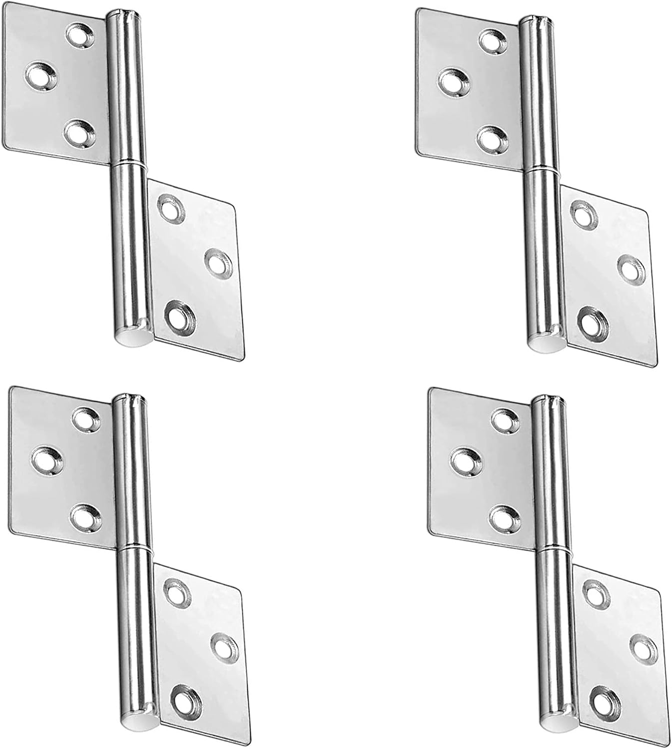 Klappscharniere Aus Edelstahl (4er-set), Möbelscharniere, Hebescharniere Aus Edelstahl, Silber