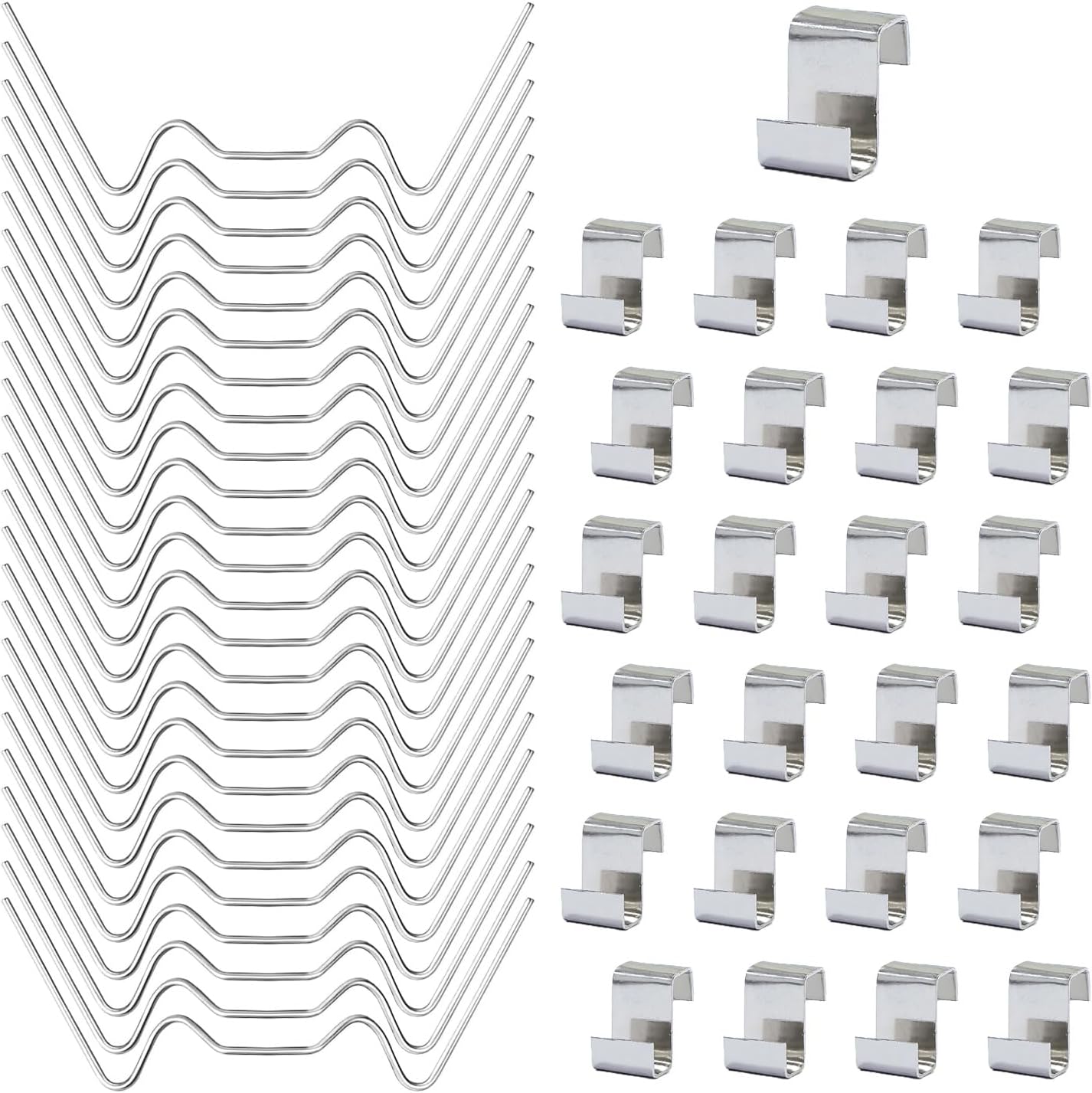 Packung Mit 50 Z- Und W-clips Für Gewächshausfenster, W-federclips Für Glas, Gewächshaus, Gewächshausverglasung, Gewächshausfensterclips, Gewächshaus, Glas