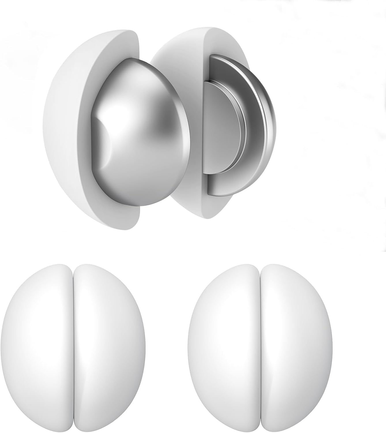 Magnetische Duschvorhanggewichte Mit Beschwertem Boden Und Rostbeständiger Silikonbeschichtung Verhindern, Dass Sich Der Duschvorhang Im Wind Bewegt