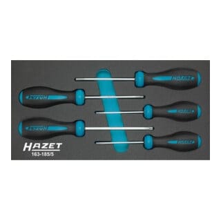 Hazet Schraubendreher Satz HEXAnamic, Tamper Resistant torx Profil, T10H - T30H, Anzahl Werkzeuge: 5