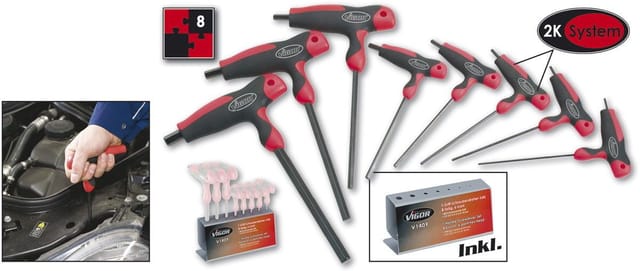 Werkstatt Schraubendreher-Set 8teilig Innen-Sechskant - Vigor