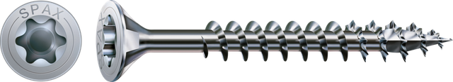 Spax - Universalschraube, 6 x 70 mm, 100 Stück, Vollgewinde, Senkkopf, t-star plus T30, 4CUT, wirox - 1191010600703