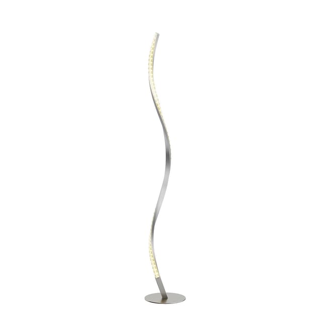 Led Stehlampe 'Criostal' aus Aluminium dimmbar mit Fernbedienung für Wohnzimmer & Esszimmer von Lindby