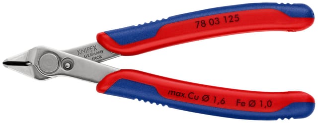 KNIPEX 78 03 125 SB Electronic Super Knips® mit Mehrkomponenten-Hüllen 125 mm