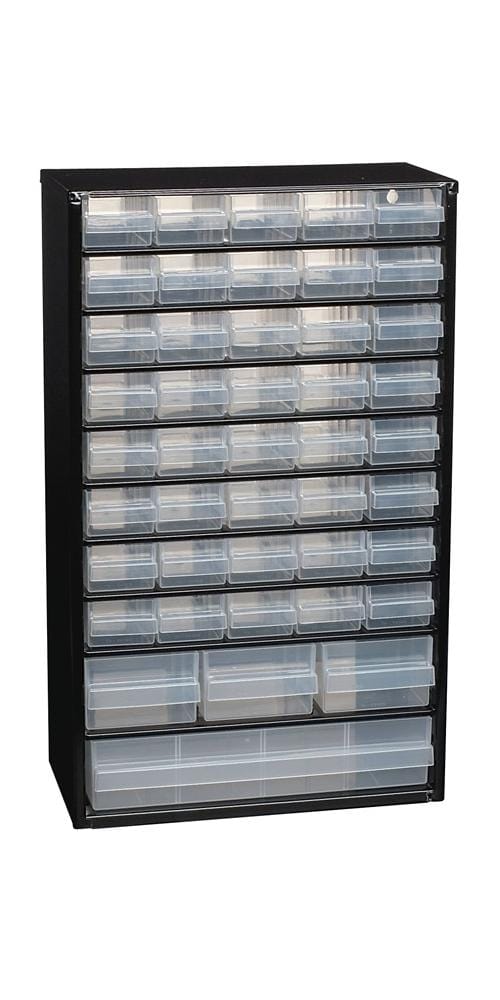 Raaco Kleinteilemagazin b 306 x t 150 x h 510 mm Stahlblech 44 Schubladen - 132114 cabinet c 44