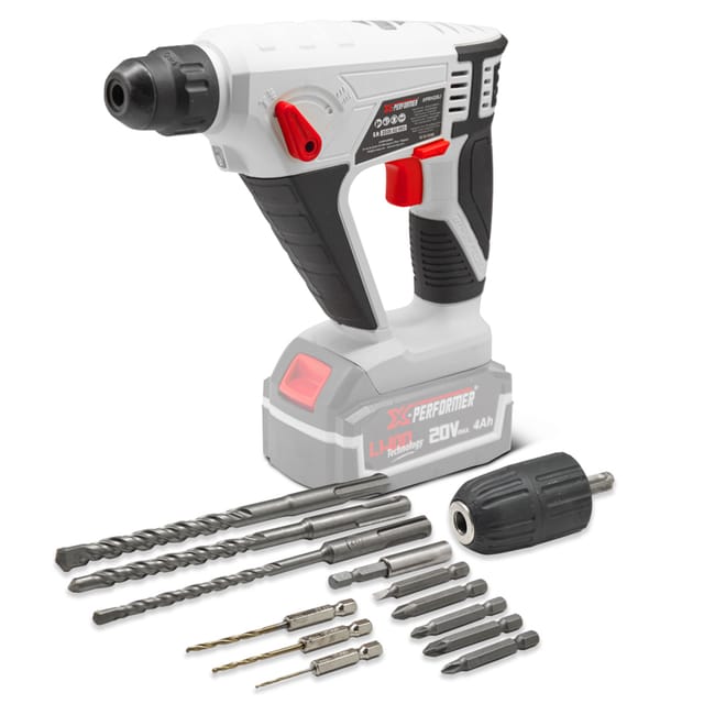 Akku-Bohrhammer 20V ohne Akku geliefert - X-Performer
