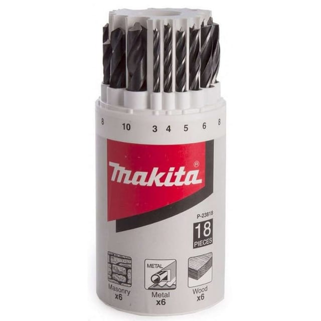 Zubehör - Bohrer-Set, 18-teilig P-23818 - Makita