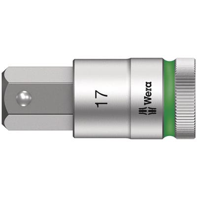 Wera Steckschlüsseleinsatz 8740 C HF 1/2" SW 17 mm Länge 60 mm - 5003828001