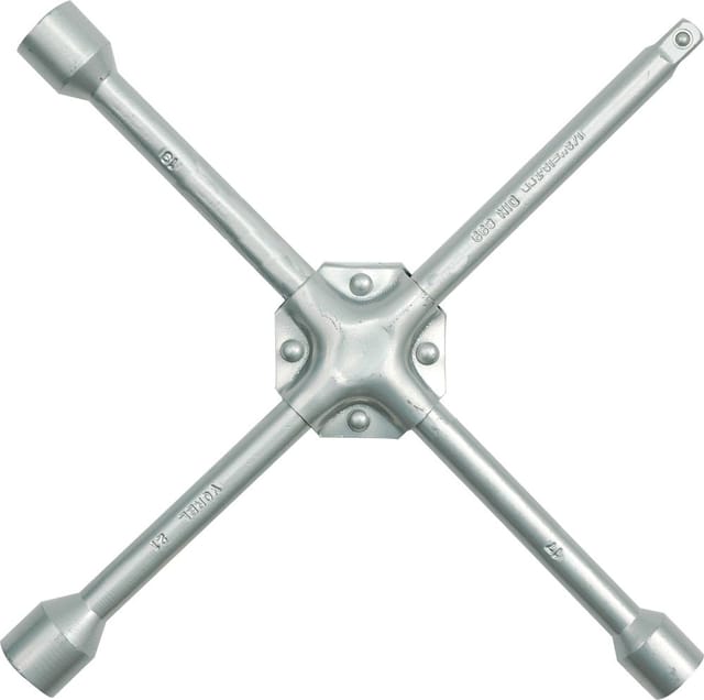 VOREL KREUZRADSCHLÜSSEL VERSTÄRKT 17x19x21x1/2"" 57020