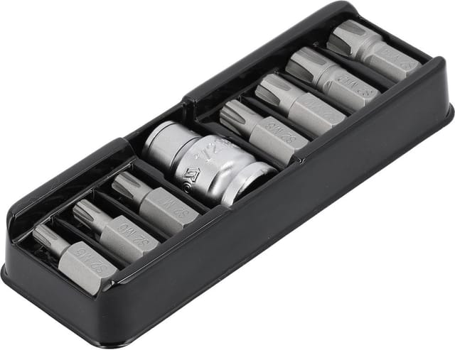 Yato - Ribe Einsatz Keilprofil Stecknuss 1/2 Bit Nuss Satz 8 Tlg
