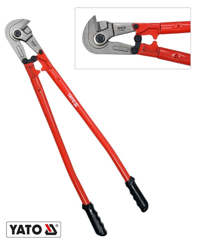 Yato - Bolzenschneider 800 mm – CrV‑Stahl gehärtet, Ø 11 mm, Hebel‑Bewehrungsmatten Schneider