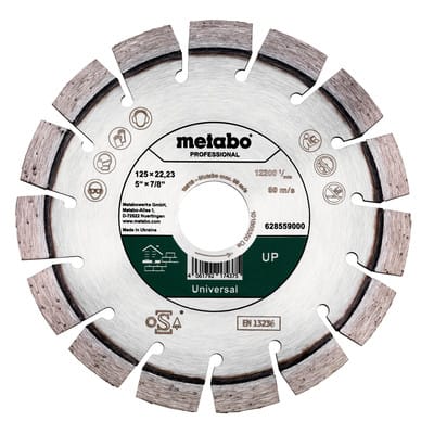 Metabo - Diamanttrennscheibe 125x22,23mm, up, Universal professional (628559000)