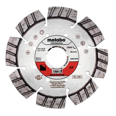 Metabo - Diamanttrennscheibe 115x22,23mm, 'cp', Beton 'professional' (628570000)
