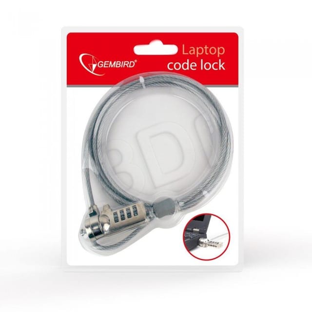 Laptop-Sicherheitskabel mit 4-stelligem Code GEMBIRD LK-CL-01