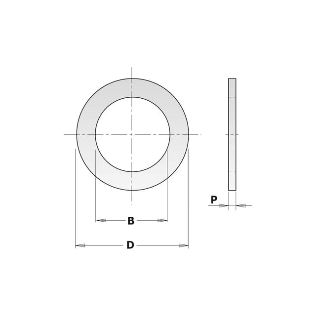299.560.30 BAGUE D'ENTRETOISE EN Stahl Und LAITON D=30/60x5mm