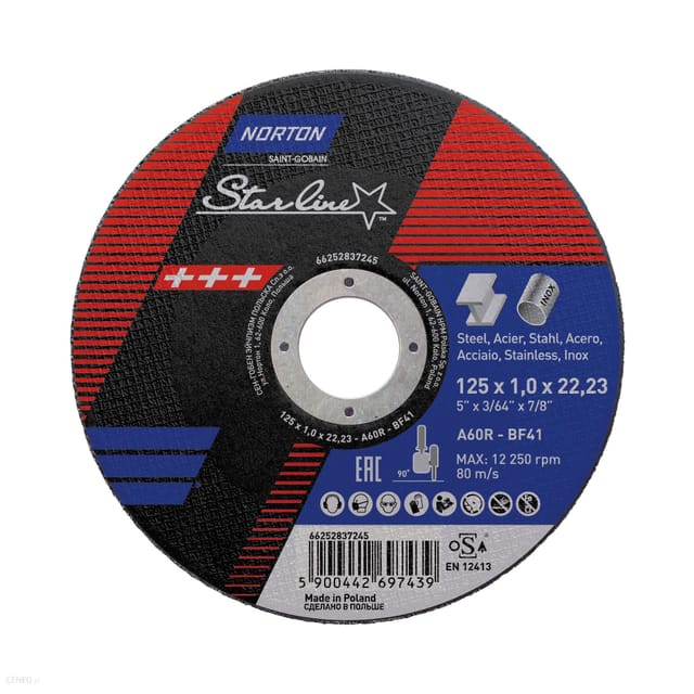 Norton Clipper Norton Starline Trennscheibe 125x1,0 mm