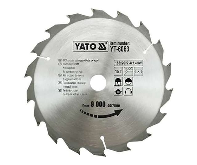 Yato YT-6063 Kreissägeblatt de 18,5 cm 1 Stück(e)