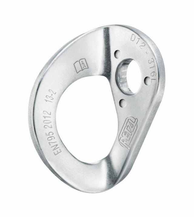 Verankerungsplättchen coeur stainless steel PETZL - Bolzen 10mm - P36AS10