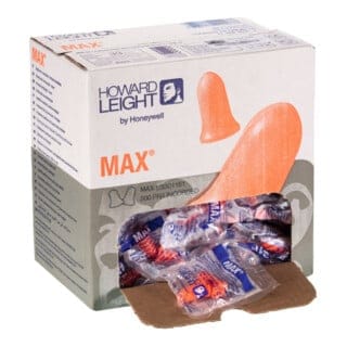 Howard LEIGHT Gehörschutzstöpsel-Set, 200 Paar MAX, Typ: 200 100 Stk
