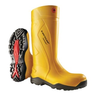 Sicherheitsstiefel EN20345 S5 ci src Gr.46 Purofort+ gelb Stahlkappe/sohle - Dunlop