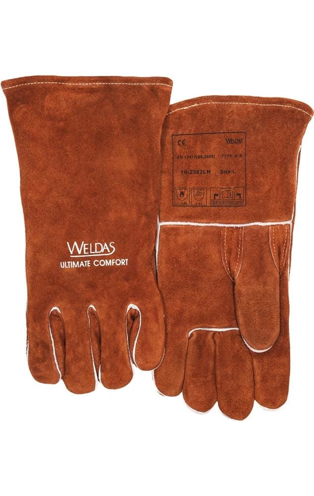 Weldas - Schweißerhandschuhe Größe l (9) braun ( 4702005004 )