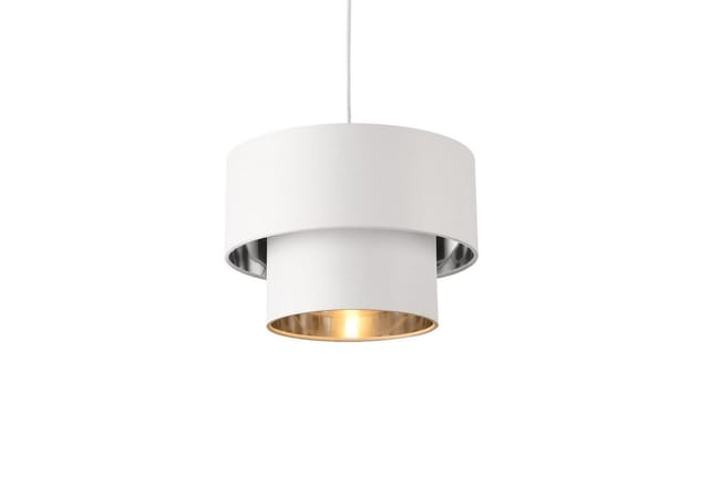 Hängeleuchte Lopar ø 30 cm Weiß/Silber Lux.pro