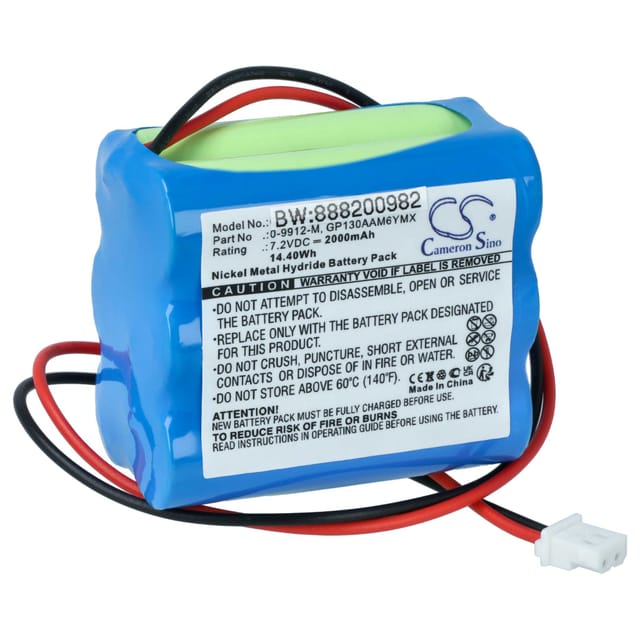 Vhbw - Akku kompatibel mit Visonic PowerMax 0-9913-W Control Panel Alarmanlage, Alarmsystem (2000mAh, 7.2V, NiMH)
