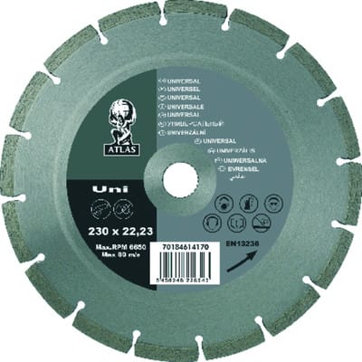 Norton Clipper Diamantblatt für ws Atlas Uni, 230 mm