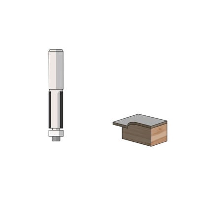 Famag Bündigfräser HM 12,7x25,4x70mm, S=8mm