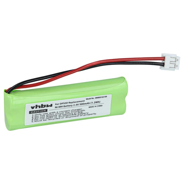 Vhbw - 1x Akku kompatibel mit Medion Life S63114, MD83244 schnurlos Festnetz Telefon (500 mAh, 2,4 v, NiMH) - Ersatz für GP1010, GPHC05RN01,