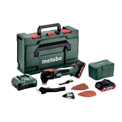 Metabo - Akku-Multitool mt 18 ltx bl qsl, incl. 2x Akku LiHD 4 Ah, Ladegerät, Zubehör x