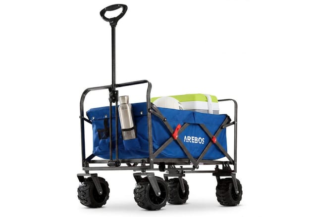 Arebos - Bollerwagen Handwagen Transportkarre bis 100 kg klappbar