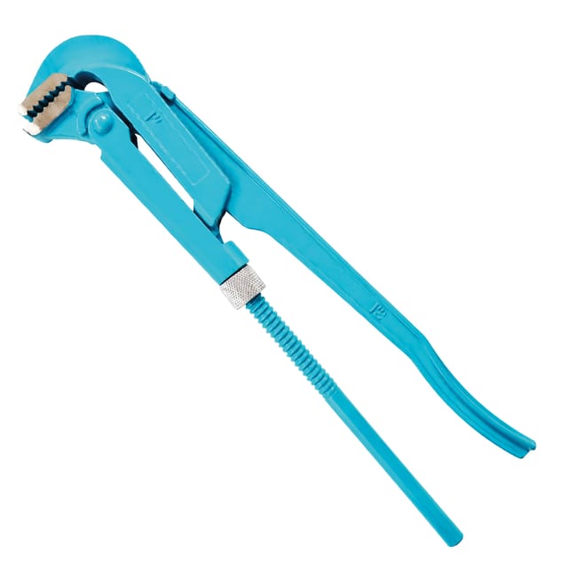Bituxx® 1 Zoll Eckrohrzange Rohrzange Wasserpumpenzange Klempner Zange abgewinkelt 90° (1 ")