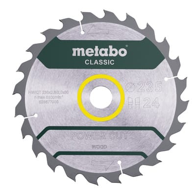 Metabo Sägeblatt "power cut wood - classic", 235x30, Z24 WZ 18° (628677000)