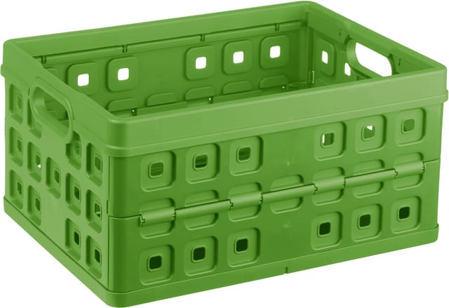 Sunware - Klappbox Square 32 l grün Einkaufsbox Einkaufskorb