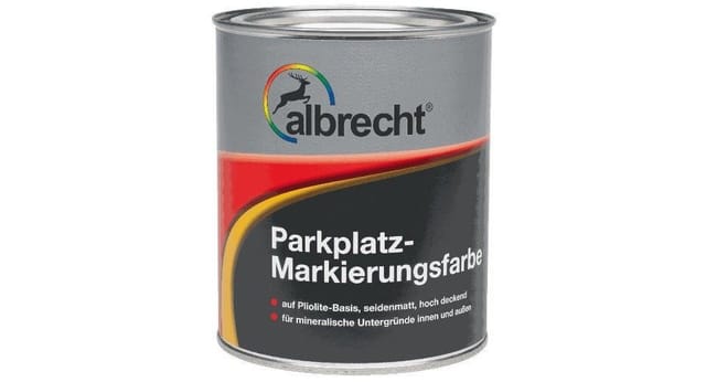 Parkplatz - Markierungsfarbe weiss 750 ml Industrie Kunststofffarbe - Albrecht
