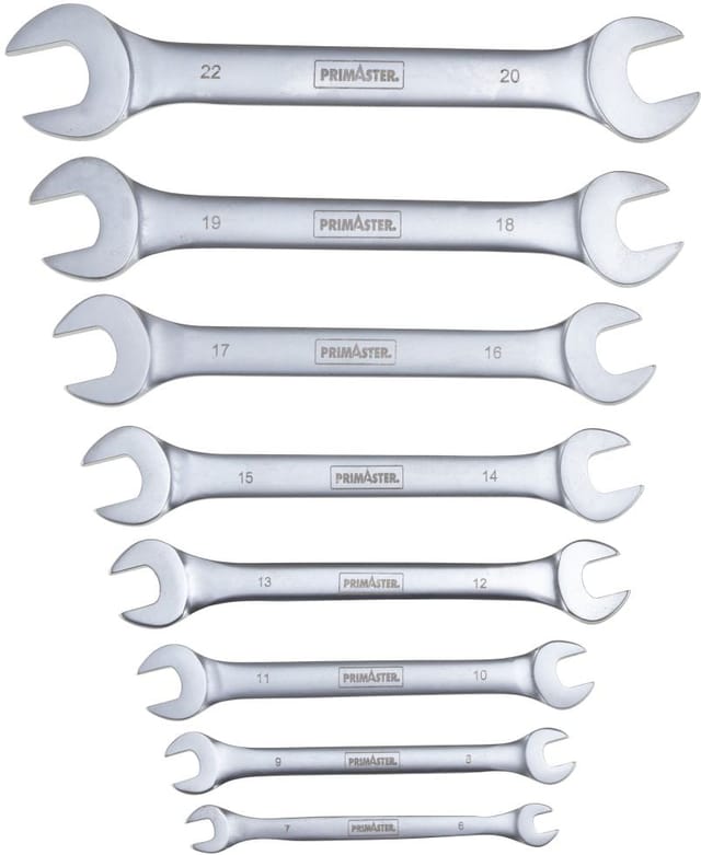 Primaster - Maulschlüssel-Set 8tlg. Gabelringschlüssel Gabelschlüsselsatz sw 6-22m