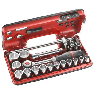 FACOM Werkzeugkasten DBOX Stecknüsse 1-2" 12-Kant 22 Stück S.360DBOX412