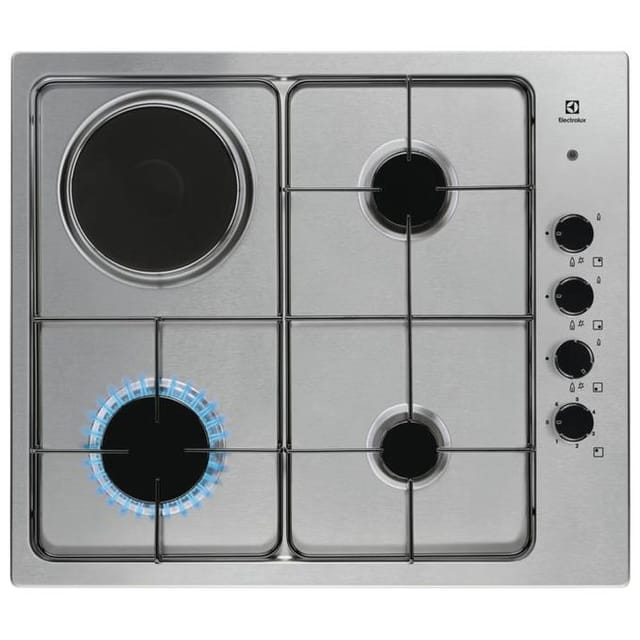 Electrolux EGL62821OX Edelstahl Eingebaut 58 cm Kombi 4 Brenner