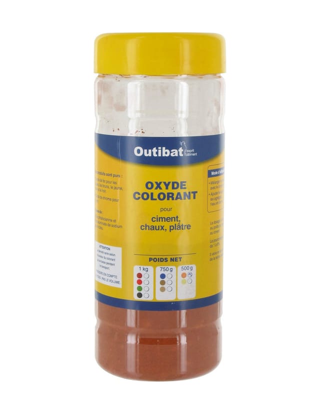 Farbstoff Zement Synthétique Orange Ocker 500g