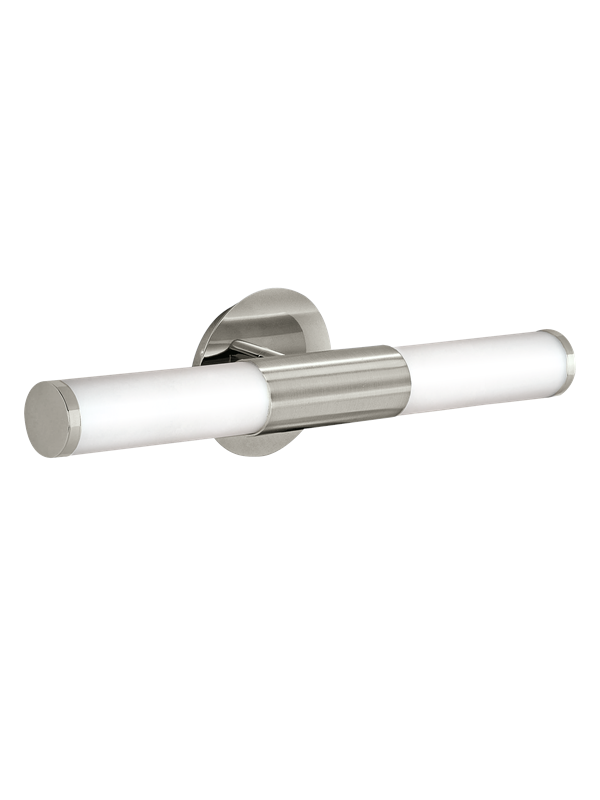 Eglo - Bad-Wandleuchte Palmera nickel matt weiß opal Deckenlampen & Kronleuchter