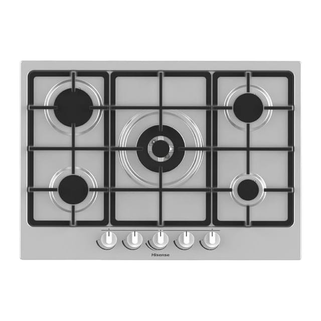 Hisense GM773XF Kochfeld Edelstahl Integriert Gas 5 Brenner
