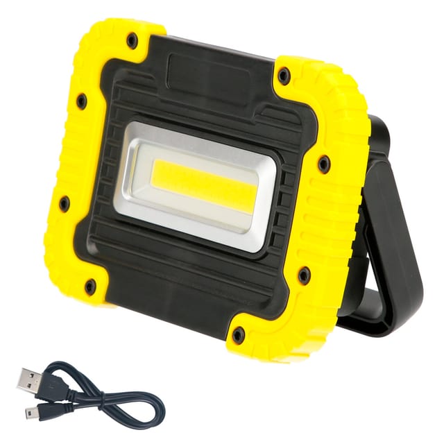 Linterna Led Recargable Multifunción 2.000 mAh. / 10 w./ 500 Lúmenes / 4 Imanes / Bateria Externa / Soporte 180º
